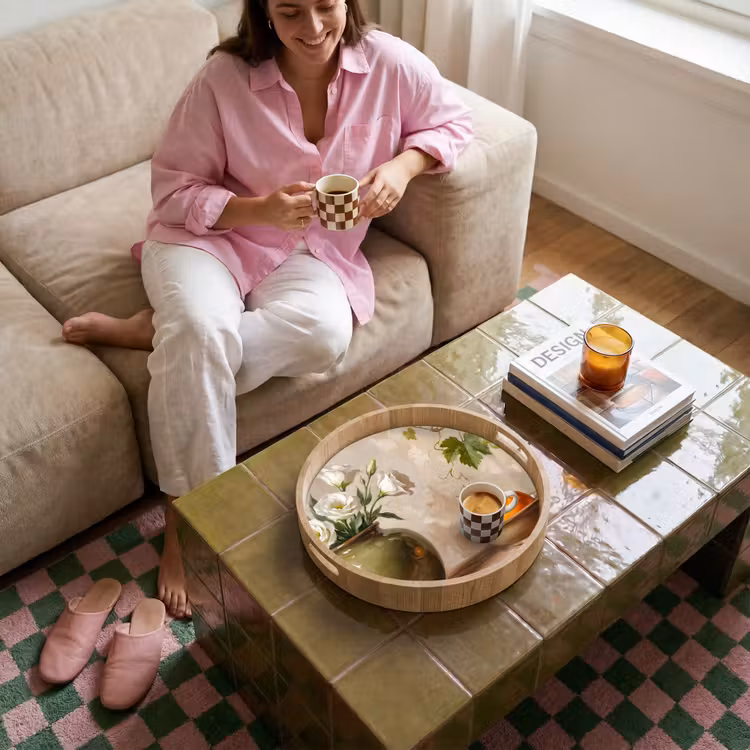 Tablett - Blumen – Obst – Stillleben — 4