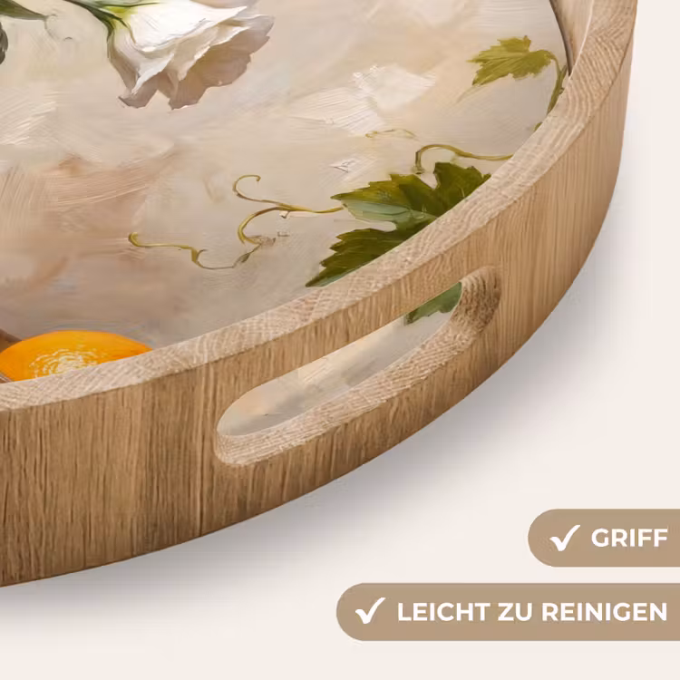 Tablett - Blumen – Obst – Stillleben — 8