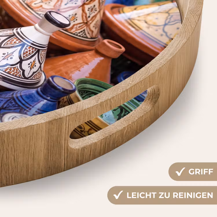 Tablett - Keramik – Bunt – Muster — 8