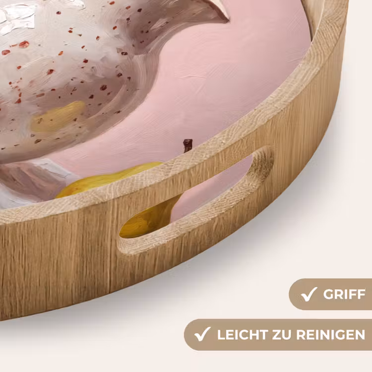 Tablett - Stillleben – Obst – Rosa — 8