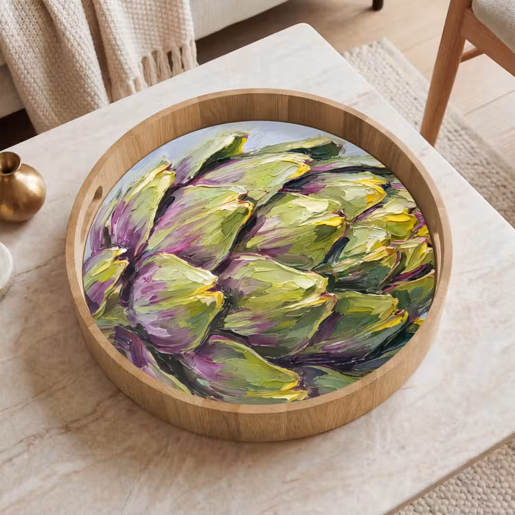 Tablett - Essen – Artischocke – Modern — 2