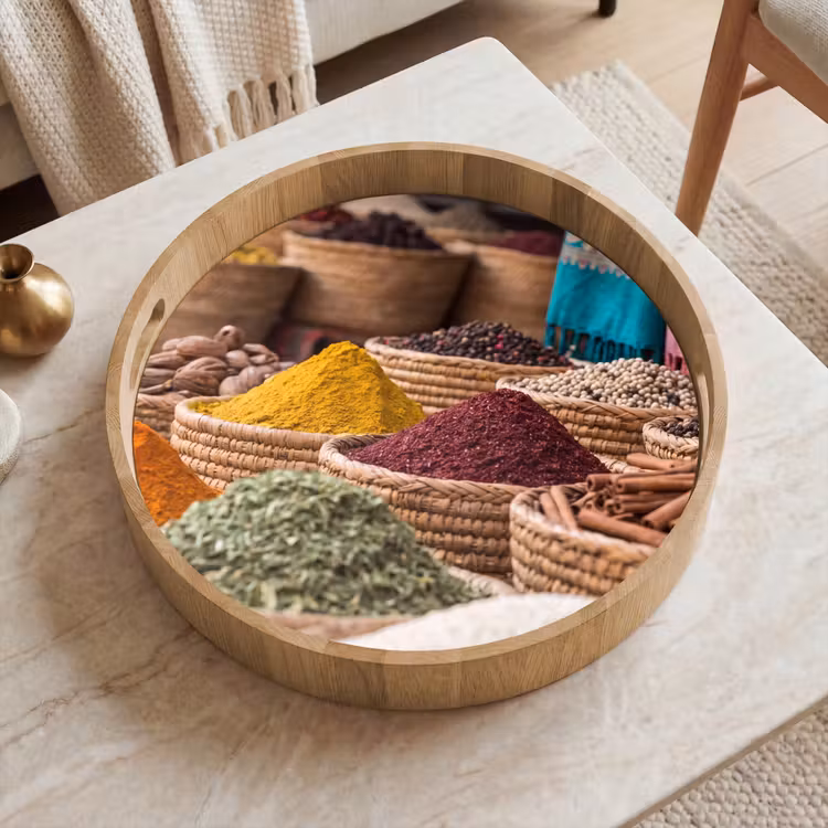 Tablett - Gewürze – Körbe – Orientalisch — 2