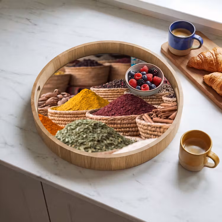 Tablett - Gewürze – Körbe – Orientalisch — 3