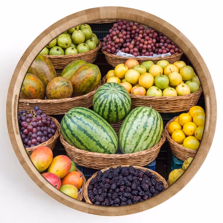 Tablett - Obst – Markt – Bunt — 1