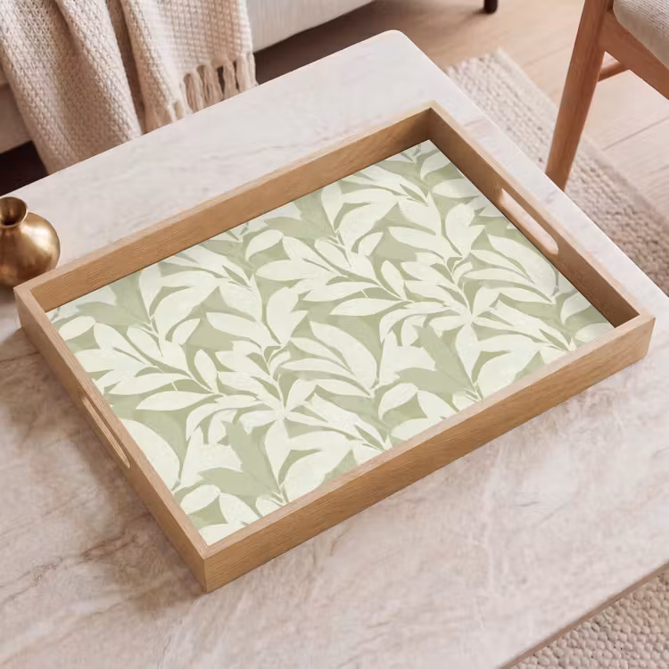 Tablett - Salbeigrün – Botanisch – Minimalistisch – Muster — 2