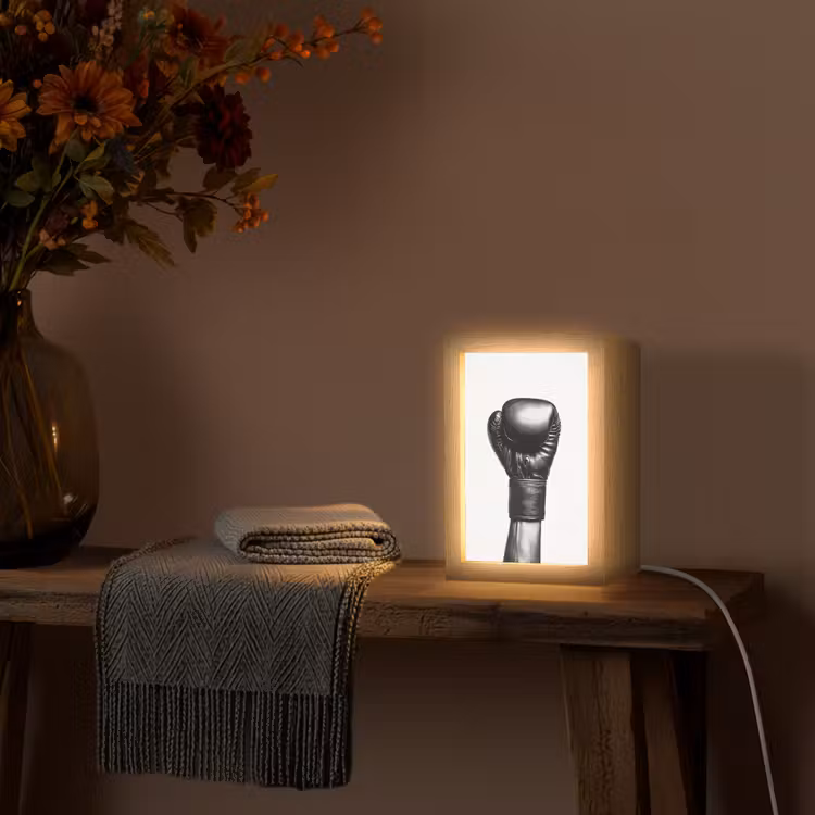 Tischlampe - Boxhandschuh - Schwarz - Hand — 2
