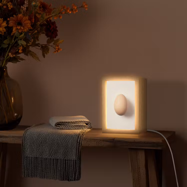 Tischlampe - Ei - Beige - Oval - Oval — 2