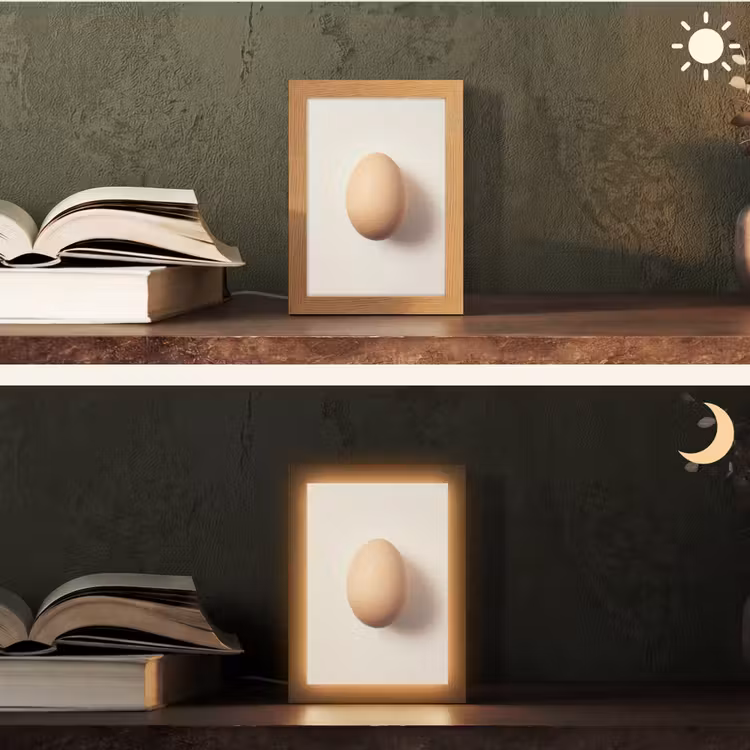 Tischlampe - Ei - Beige - Oval - Oval — 5