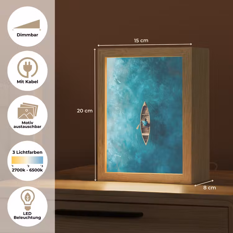 Tischlampe - Boot - Wasser - Blau — 7
