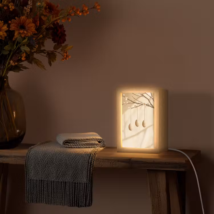 Tischlampe - Beige - Osterkuchen - Eier — 2