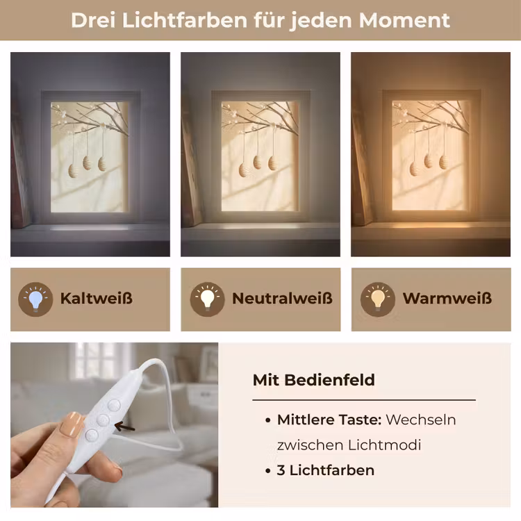 Tischlampe - Beige - Osterkuchen - Eier — 6