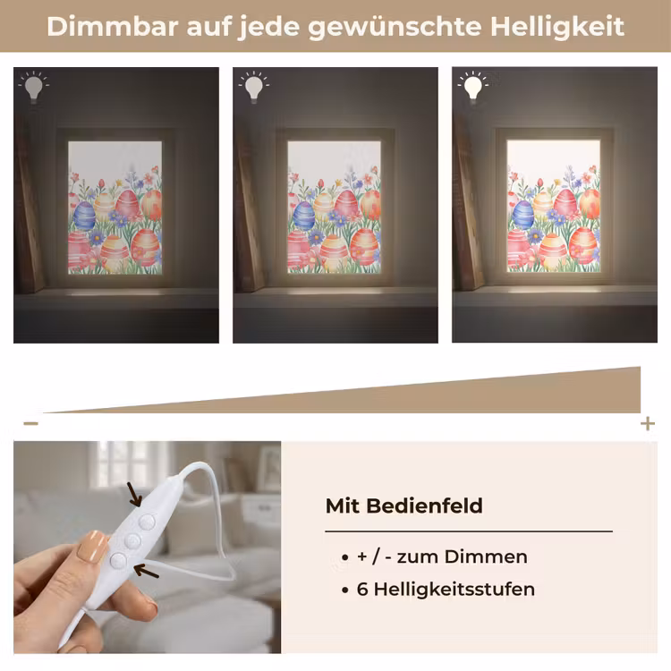 Tischlampe - Blumengarten - Bunt - Eier — 8