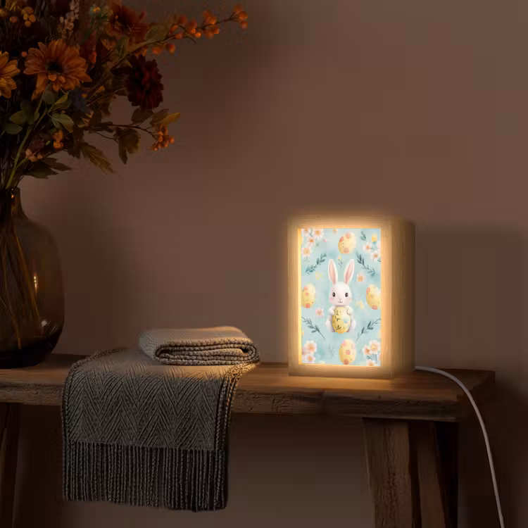 Tischlampe - Kaninchen - Eier - Äste — 2