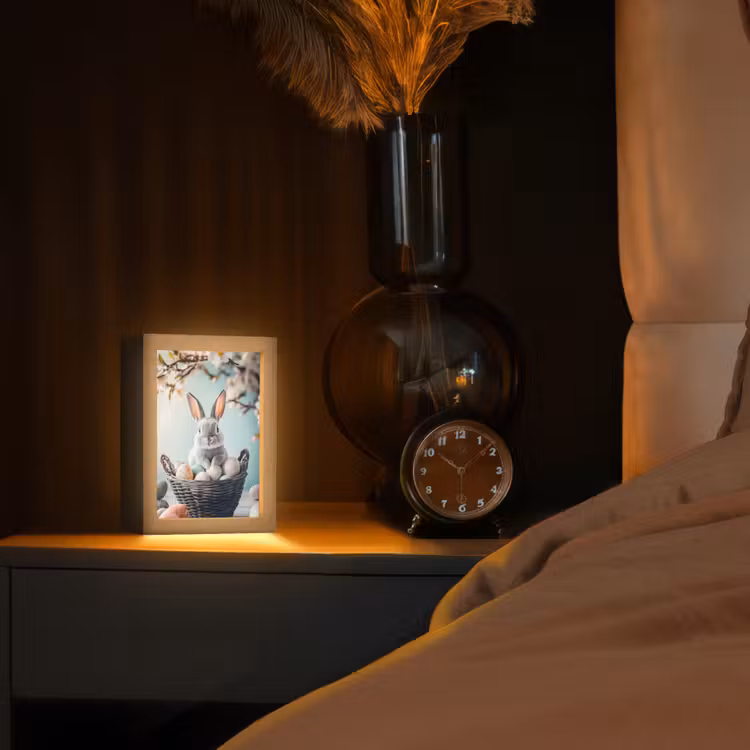 Tischlampe - Kaninchen - Eier - Korb — 3