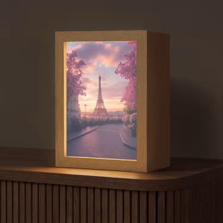 Tischlampe - Eiffelturm - Paris - Rosa — 1
