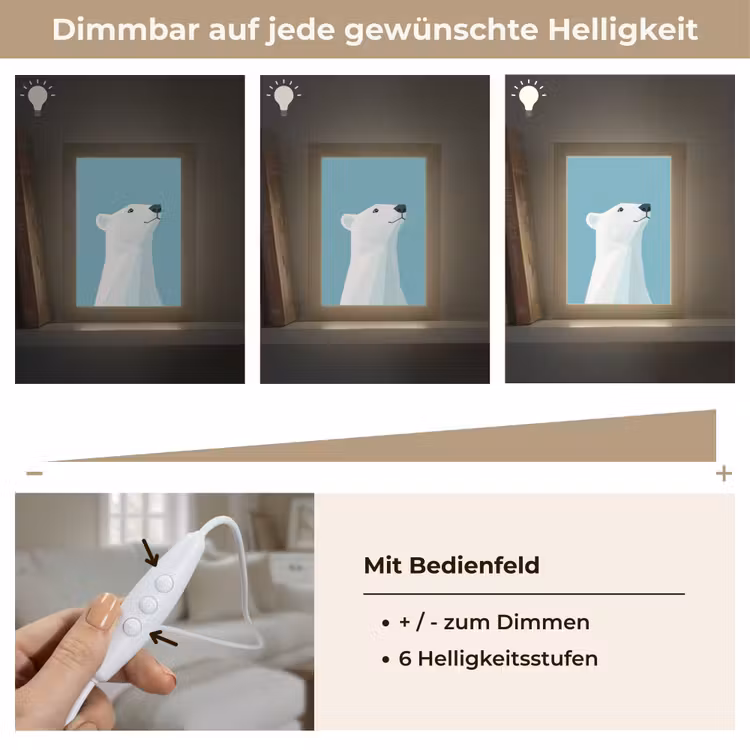 Tischlampe - Eisbär - Hellblau - Minimalistisch — 8