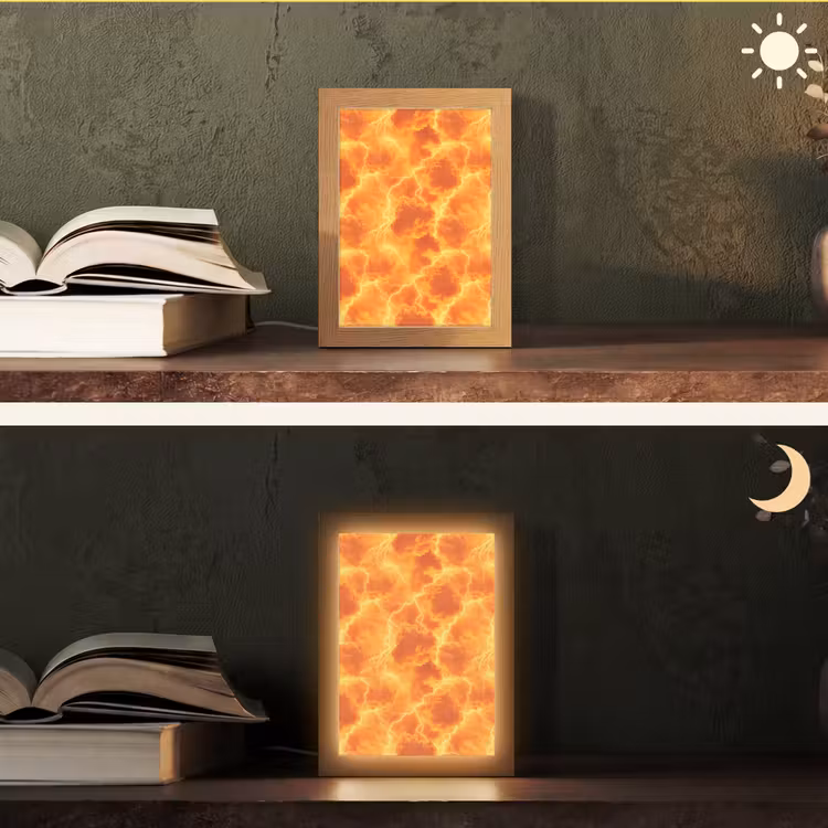 Tischlampe - Blitz - Sturm - Orange — 5