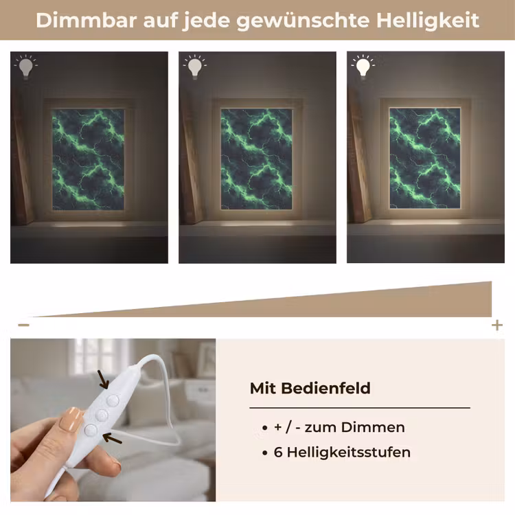 Tischlampe - Grün - Blitz - Sturm — 8