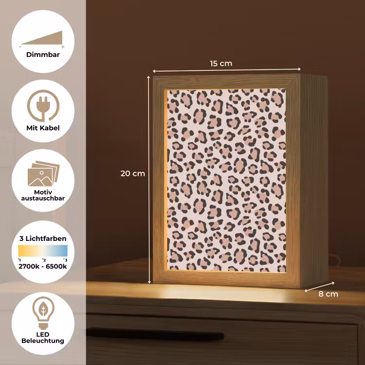 Tischlampe - Flecken - Beige - Leopard — 7