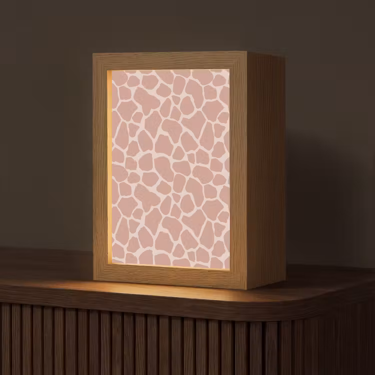 Tischlampe - Giraffe - Hellrosa - Warm - Rosa — 1