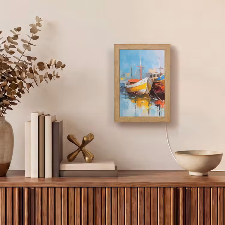 Tischlampe - Boote - Kunst - Malerei — 4