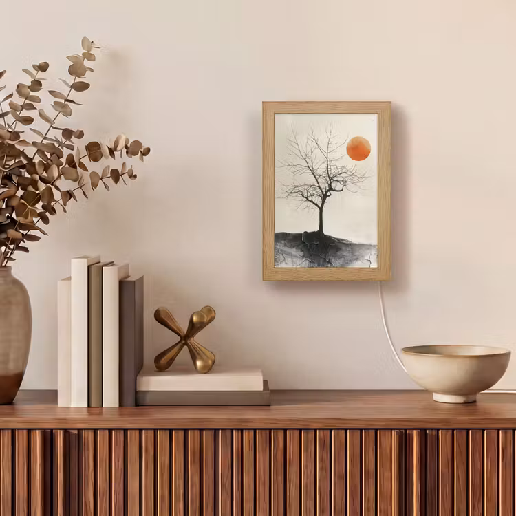 Tischlampe - Baum - Sonne - Modern - Landschaft — 4