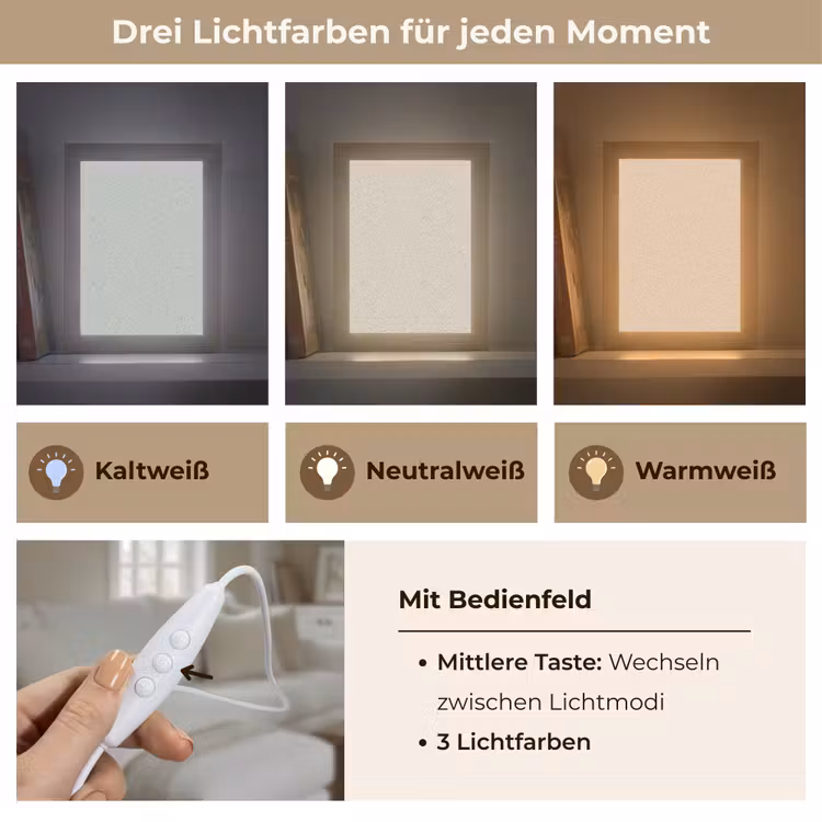 Tischlampe - Hellbeige - Terrazzo - Grau — 6