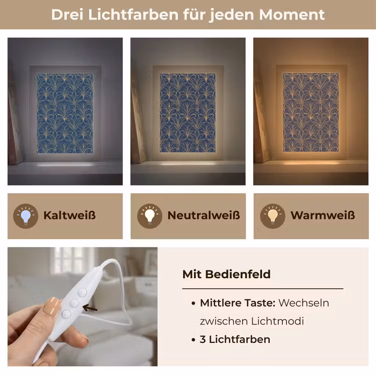 Tischlampe - Deco - Ventilator - Blau — 6