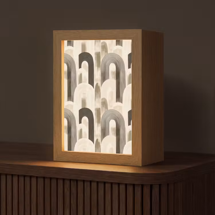 Tischlampe - Abstrakt - Muster - Bögen — 1