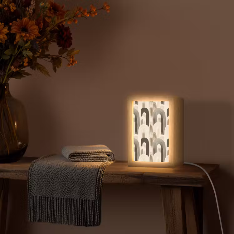 Tischlampe - Abstrakt - Muster - Bögen — 2