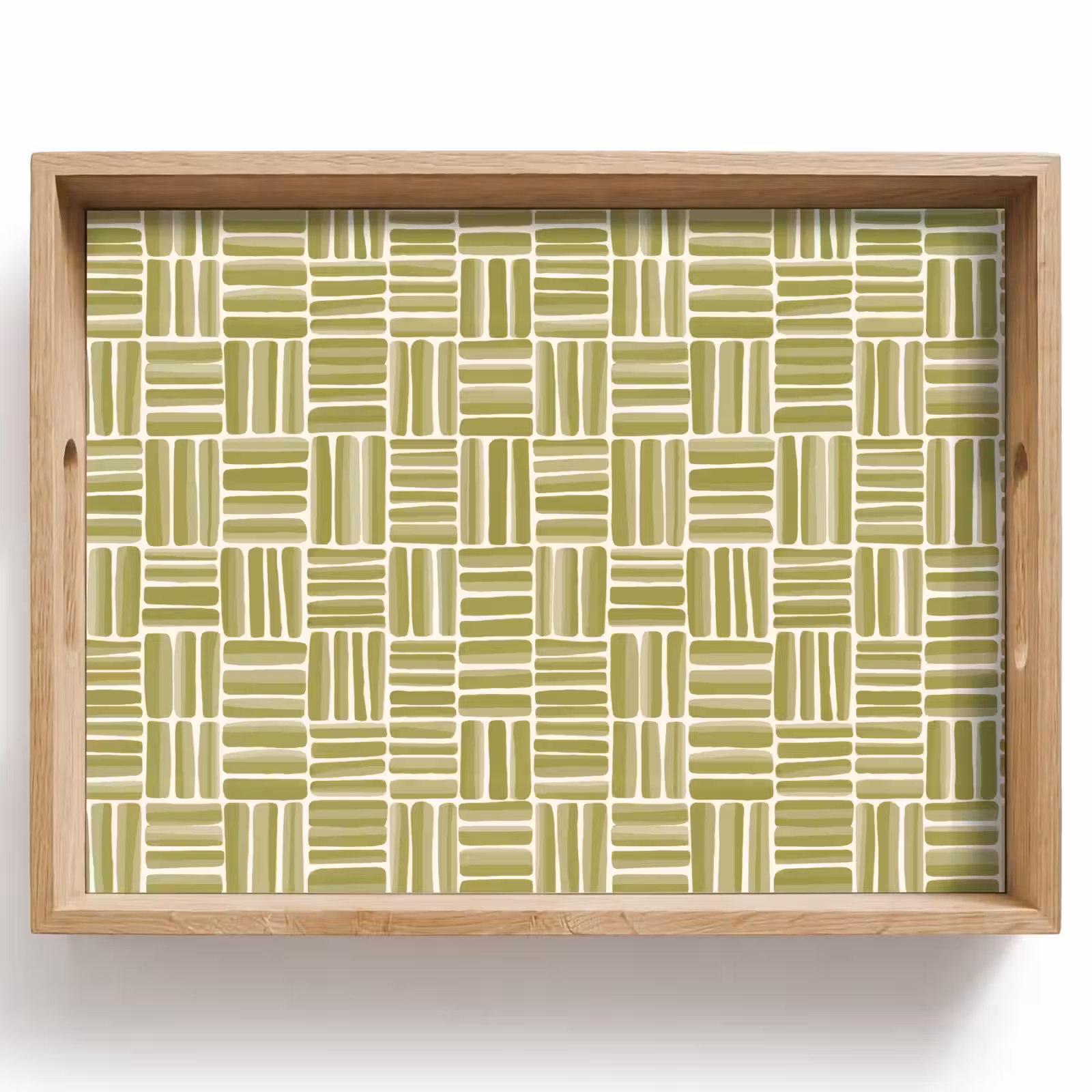 Tablett - Zopf - Muster - Grün — 1