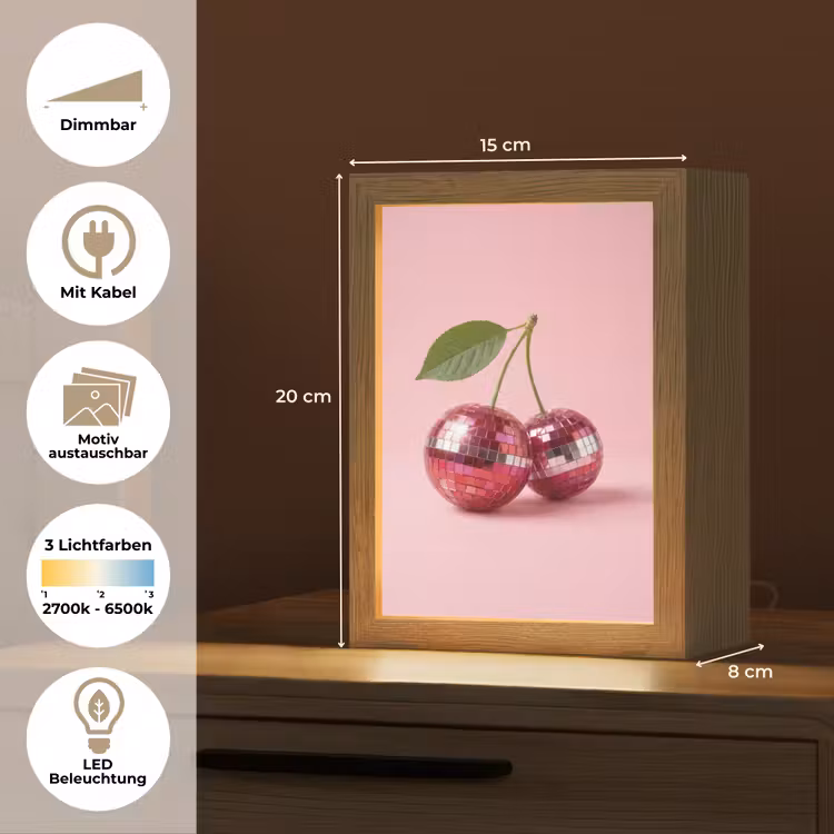 Tischlampe - Disco - Kirsche - Rosa — 7