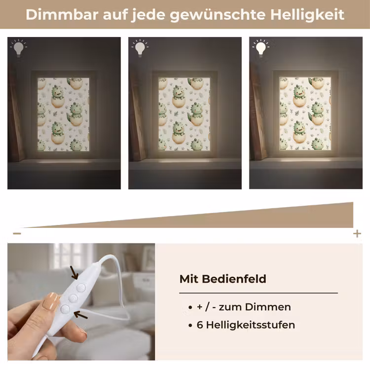 Tischlampe - Dino - Eier - Grün — 8