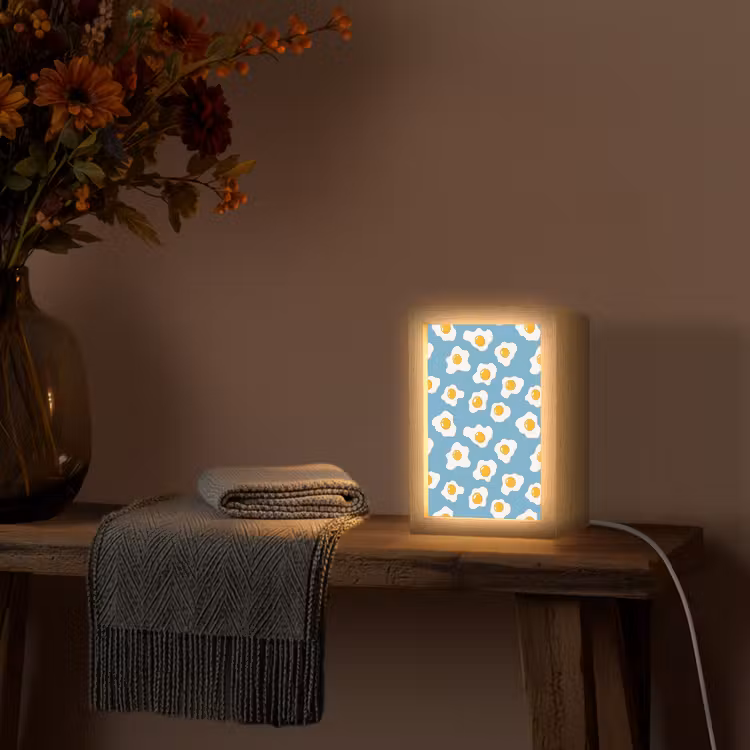 Tischlampe - Eier - Eigelb - Blau — 2