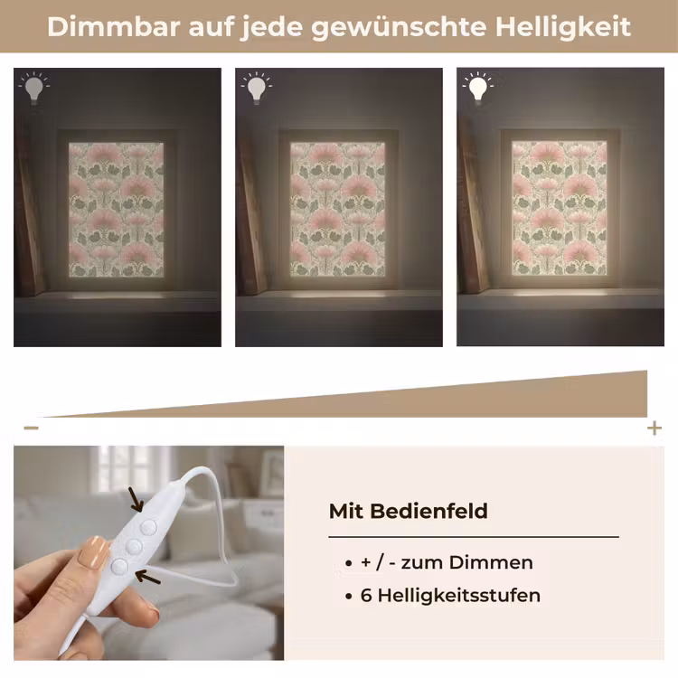 Tischlampe - Klassisch - Muster - Rosa — 8