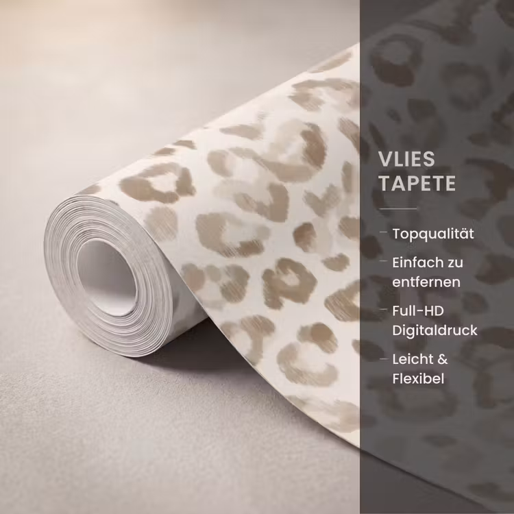 Tapete - Leopard - Klassisch - Beige — 3