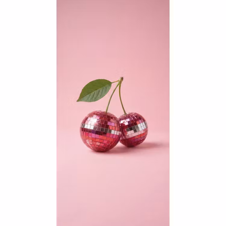 Tapete - Disco - Kirsche - Rosa — 2