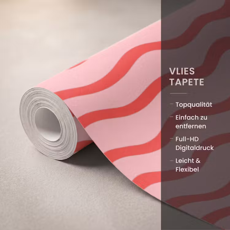 Tapete - Verspielt - Muster - Rot — 3