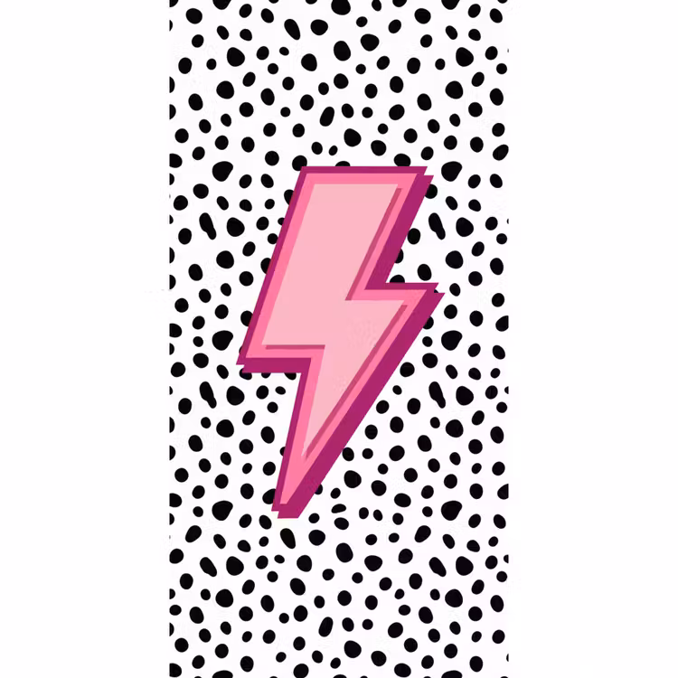 Tapete - Blitz - Rosa - Punkte — 2