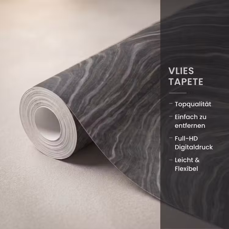 Tapete - Muster - Kontrast - Anthrazit — 3