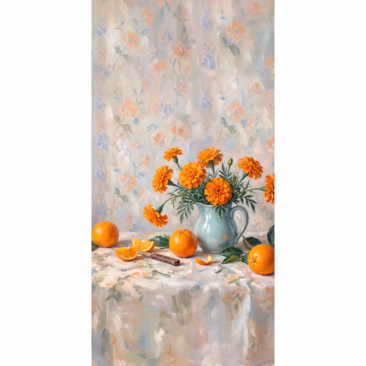 Tapete - Essen – Orange – Kunst — 2