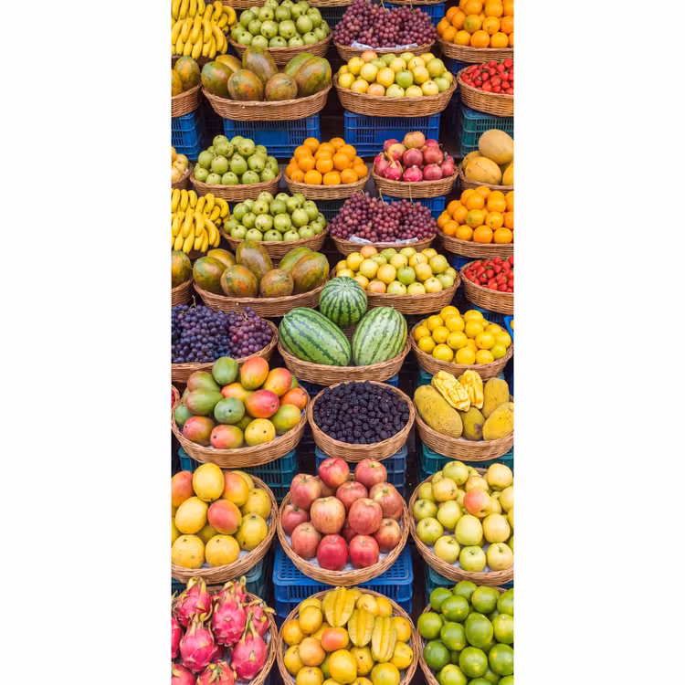Tapete - Obst – Markt – Bunt — 2