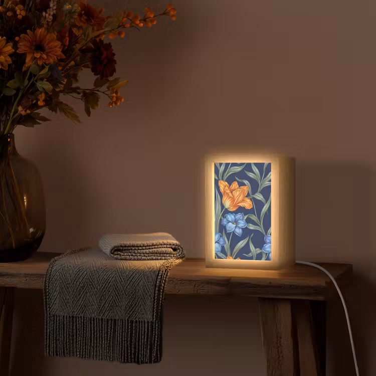 Tischlampe - Blumen – Botanik – Muster — 2