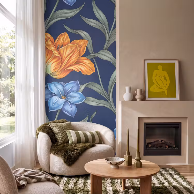 Tapete - Blumen – Botanik – Muster — 1