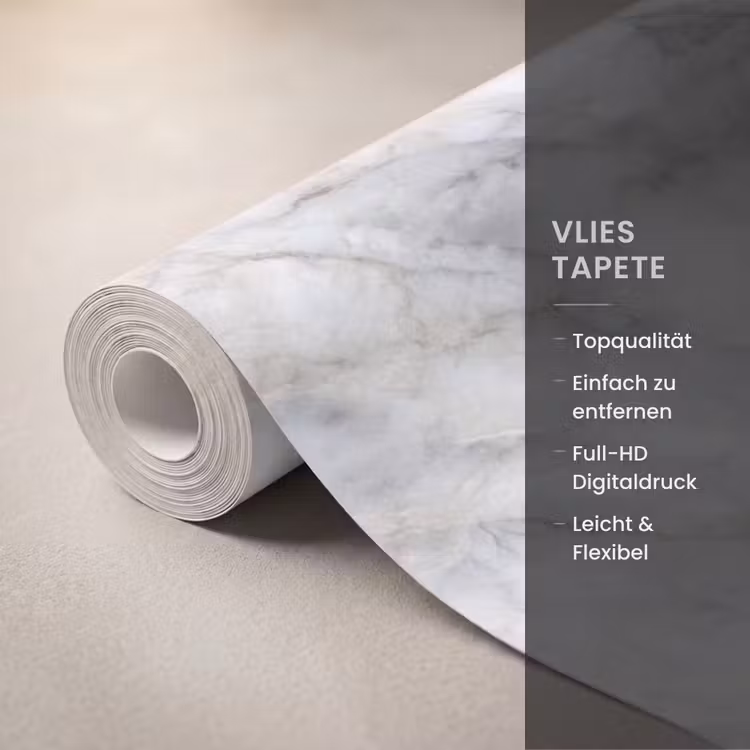 Tapete - Grau - Marmor - Detailliert — 3
