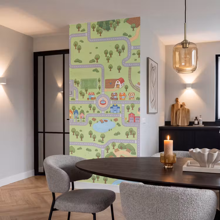 Tapete - Lageplan – Dorf – Kind — 5