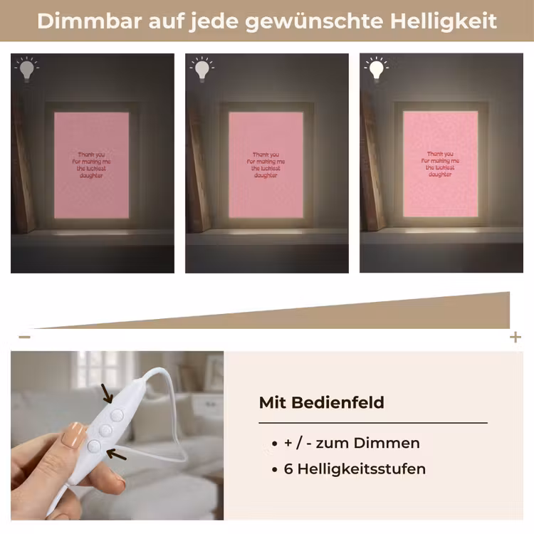 Tischlampe - Text - Rot - Muttertag — 8