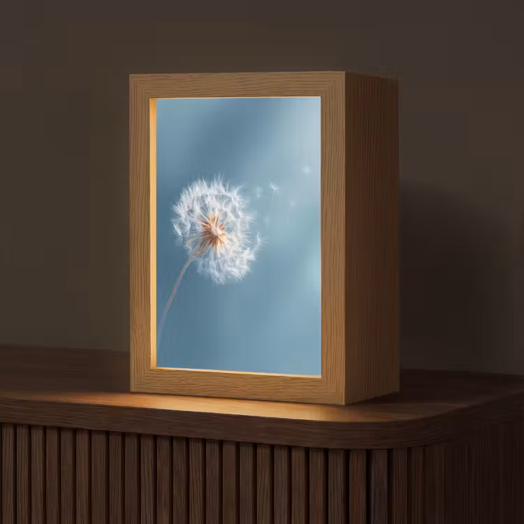 Tischlampe - Löwenzahn - Wind - Blau — 1