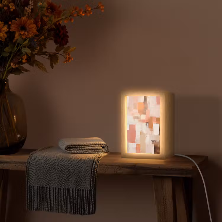 Tischlampe - Kunst - Rosa - Abstrakt — 2