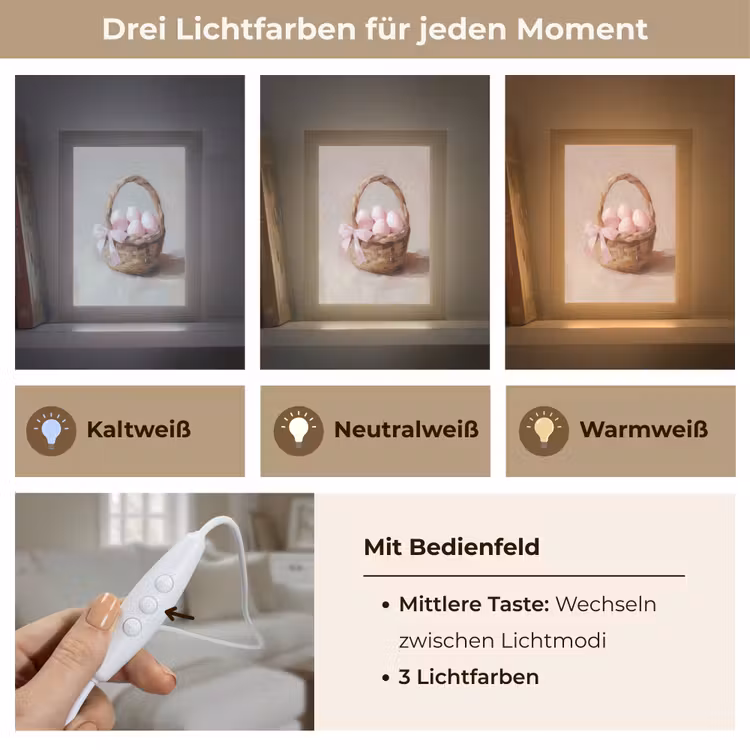 Tischlampe - Korb - Eier - Rosa — 6